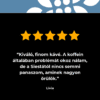 Kiváló kávé értékelés Ebenicától, 5 csillaggal.